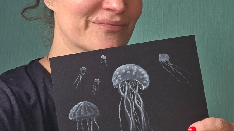 Decouverte de l'aquarelle blanche sur papier noir